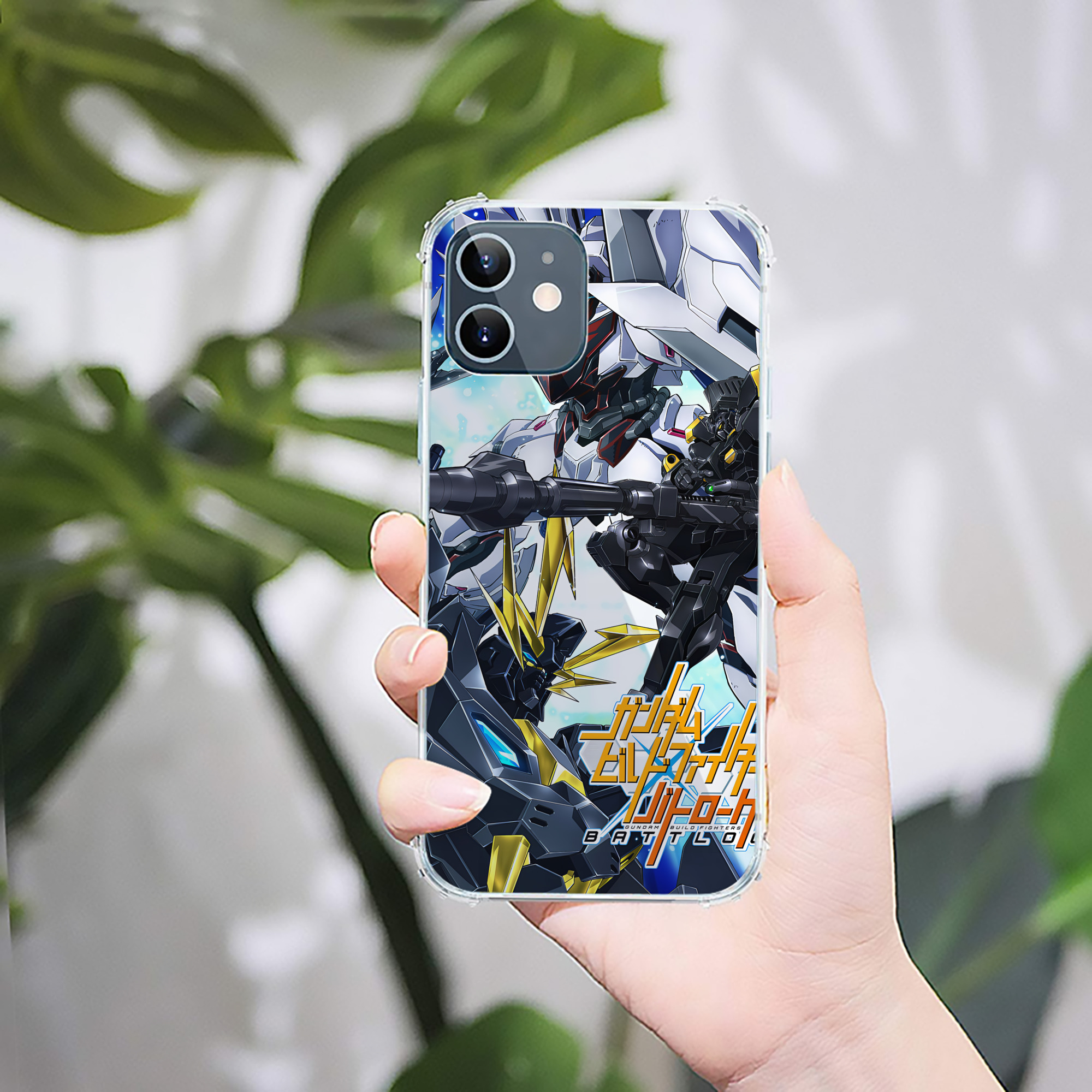 （画像用） 機動戦士ガンダム Mobile Suit Gundam 【iPhone 12シリーズ対応】透明スマホケース（クリアソフトケース）